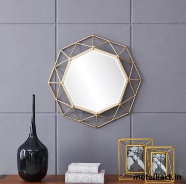 Metallic Octagonal Mirror (24 x 24 inches)